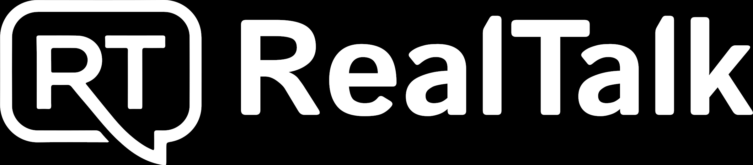 RealTalk Lockup superwhite (HDR)